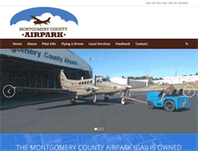 Tablet Screenshot of montgomerycountyairpark.com